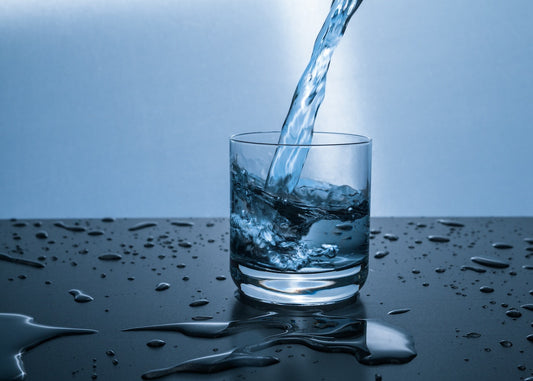 water pouring into cup